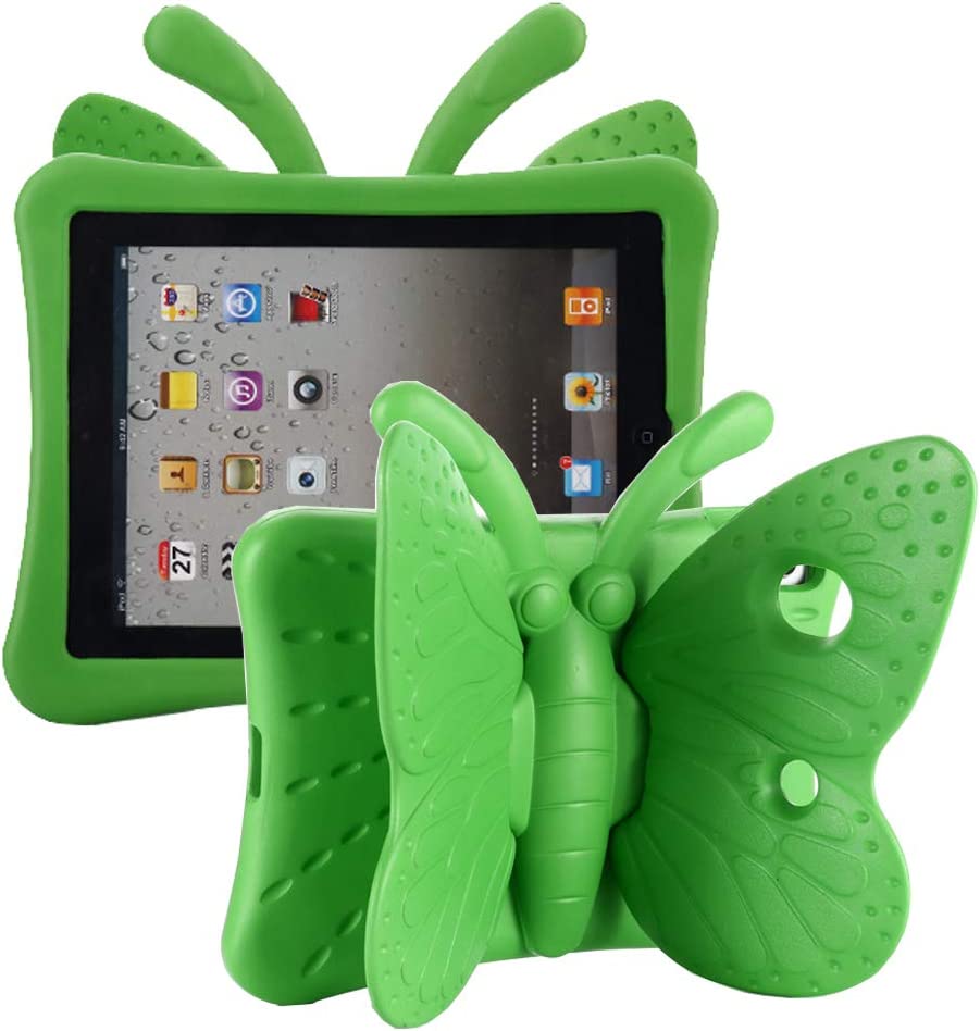 Coque en silicone pour enfants papillon pour iPad 7/8/9 (7e/8e/9e génération) 10,2 Coque en silicone pour enfants papillon pour iPad 7/8/9 (7e/8e/9e génération) 10,2